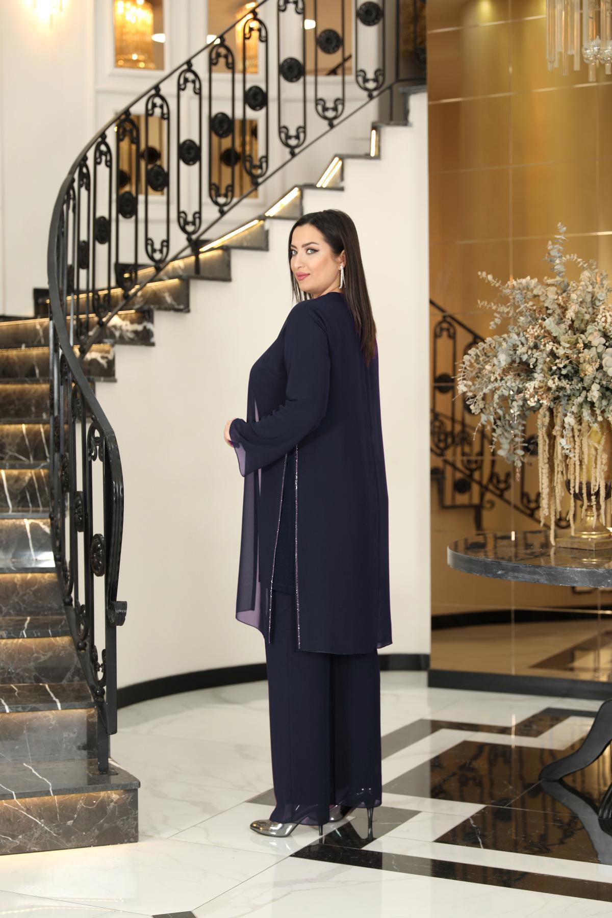 EZGİ ABİYE TAKIMFVM2002-LACİVERTFuval Moda