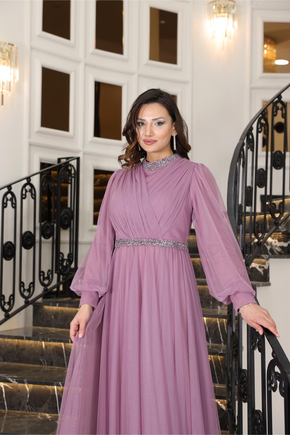 SENA ABİYEFVM210-LİLAFuval Moda