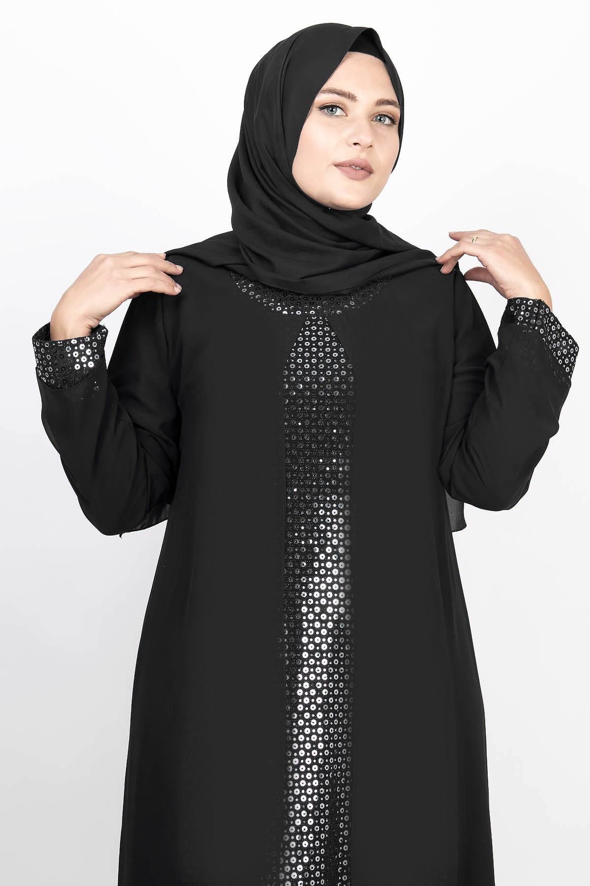 PAYET DETAYLI ABİYEMDA2143-SİYAHMDA