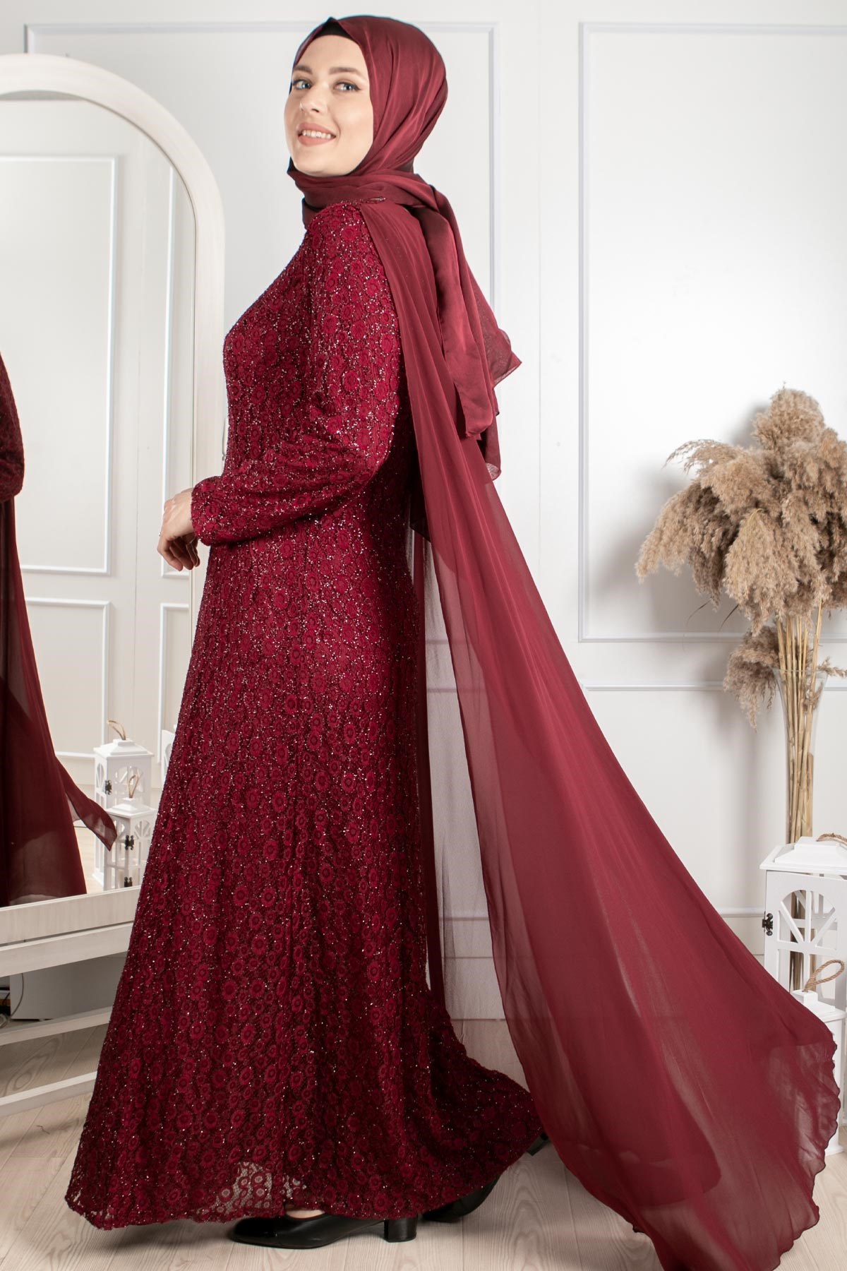 PELERİN DETAY ABİYEMDA2149-BORDOMDA