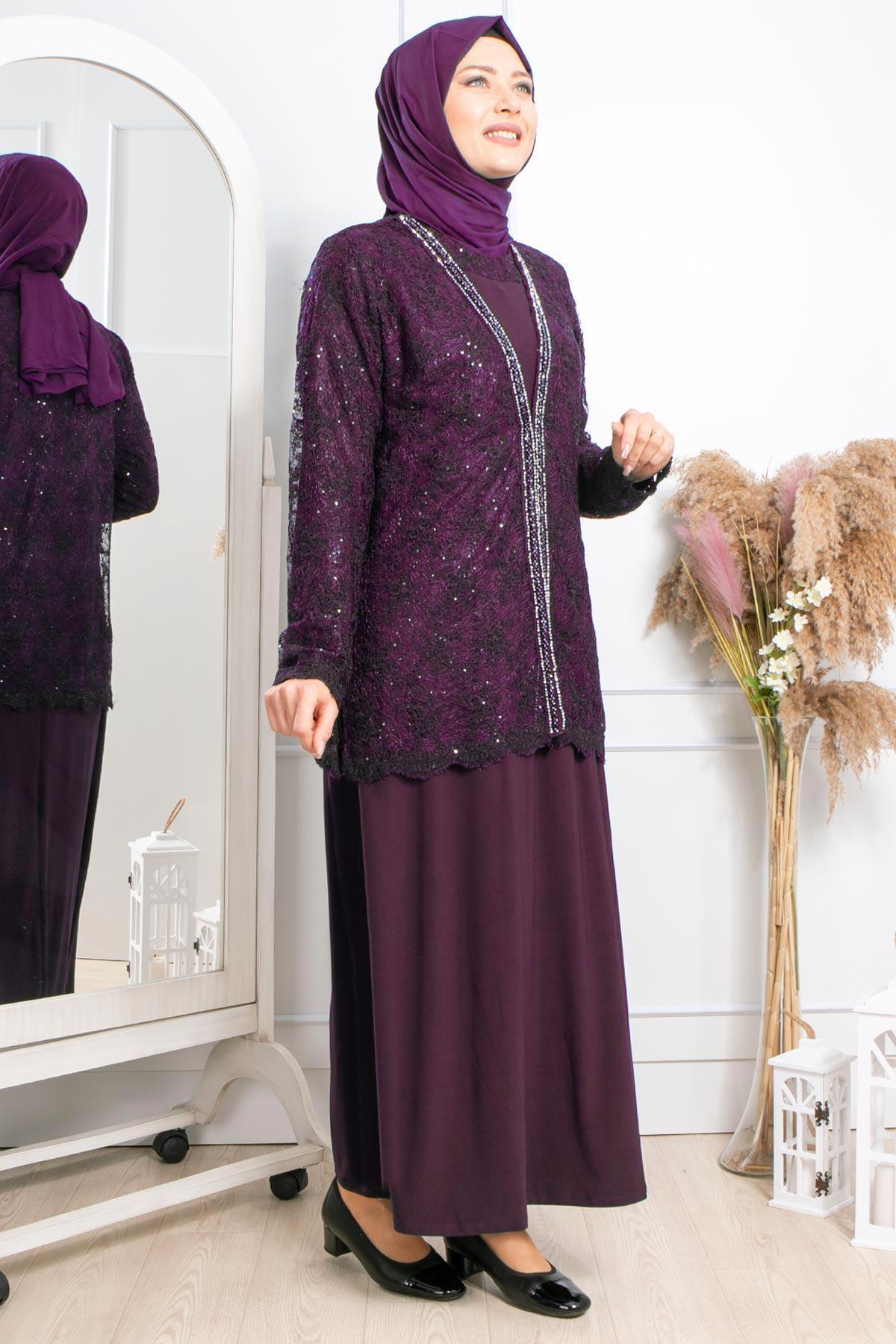 TAŞ İŞLEMELİ ABİYEMDA2309-MÜRDÜMMDA