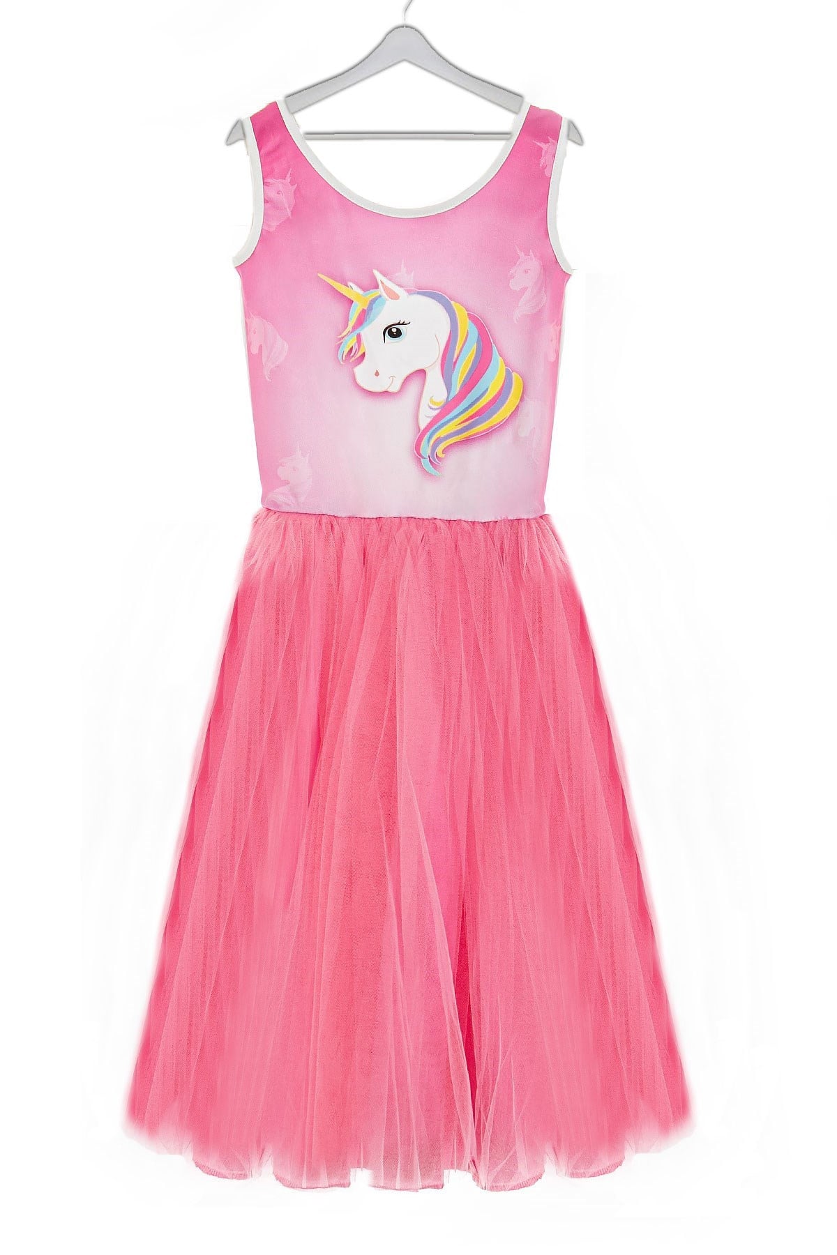 Dress - Lycra - Unlined - Crew Neck - Powder - MDV150