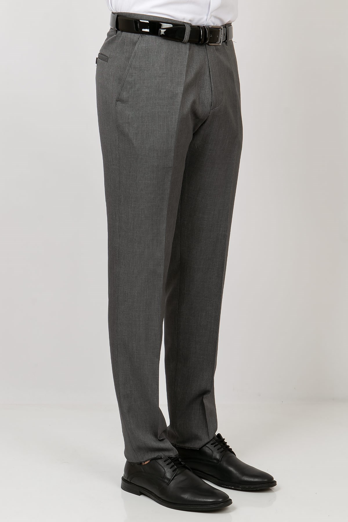 Men's Skinny Leg Fabric TrousersGrey MDV203