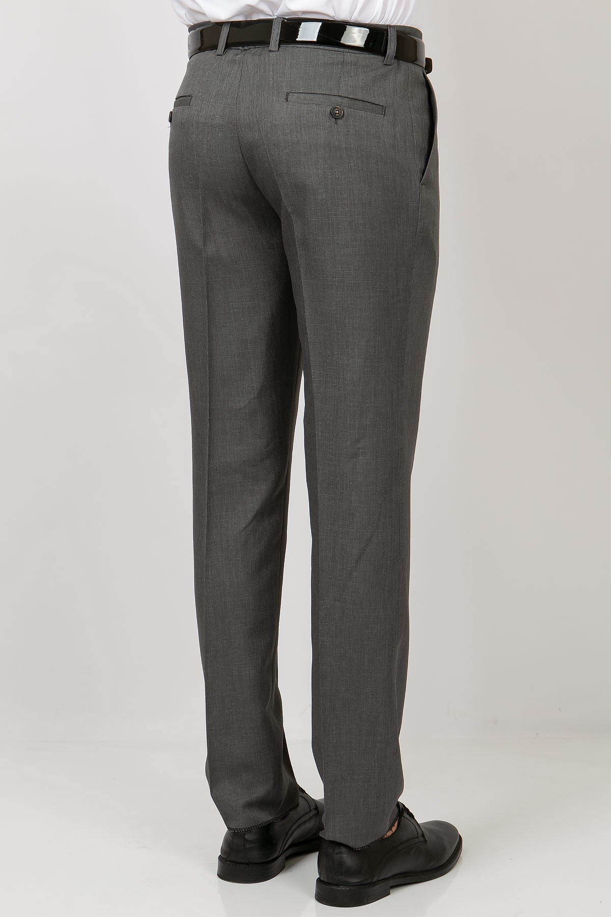 Men's Skinny Leg Fabric TrousersGrey MDV203