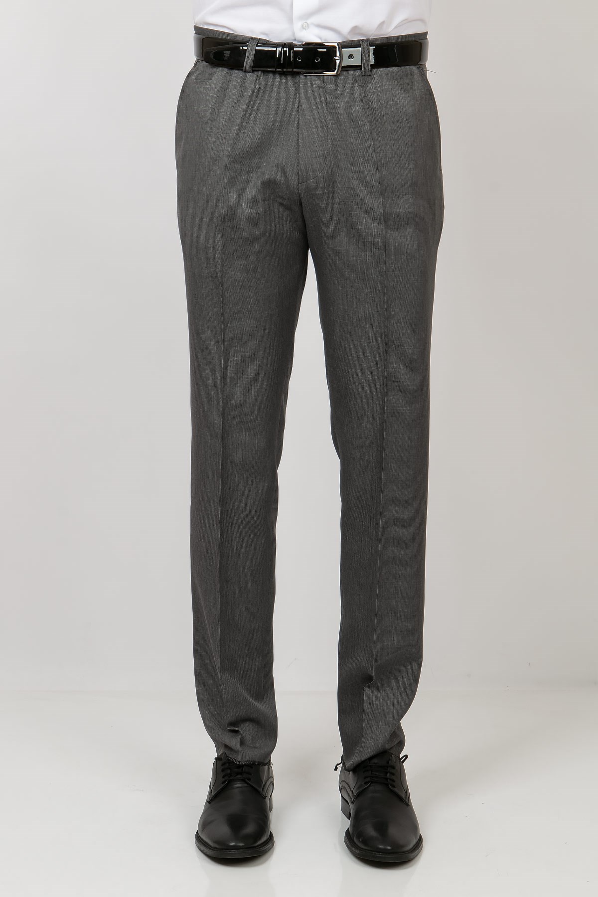Men's Skinny Leg Fabric TrousersGrey MDV203