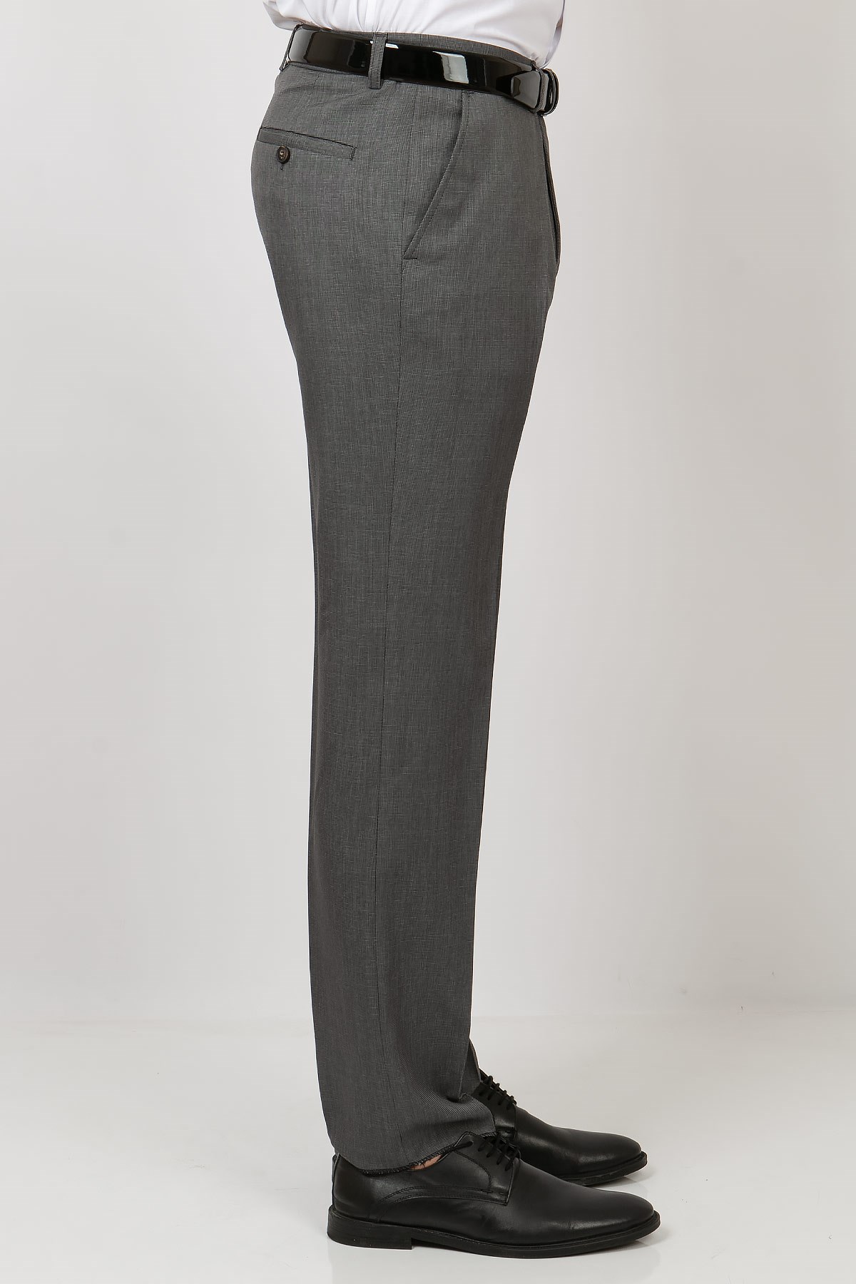 Men's Skinny Leg Fabric TrousersGrey MDV203