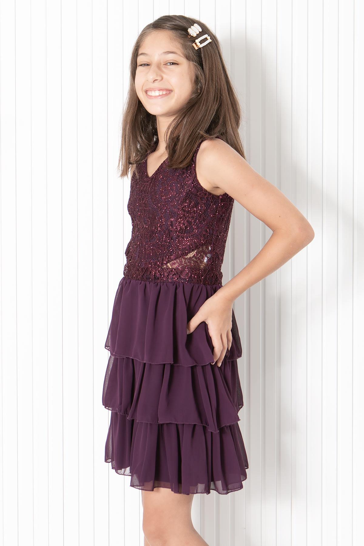 FIRFIRLI ŞİFON ABİYEMDV334-MÜRDÜMModaviki