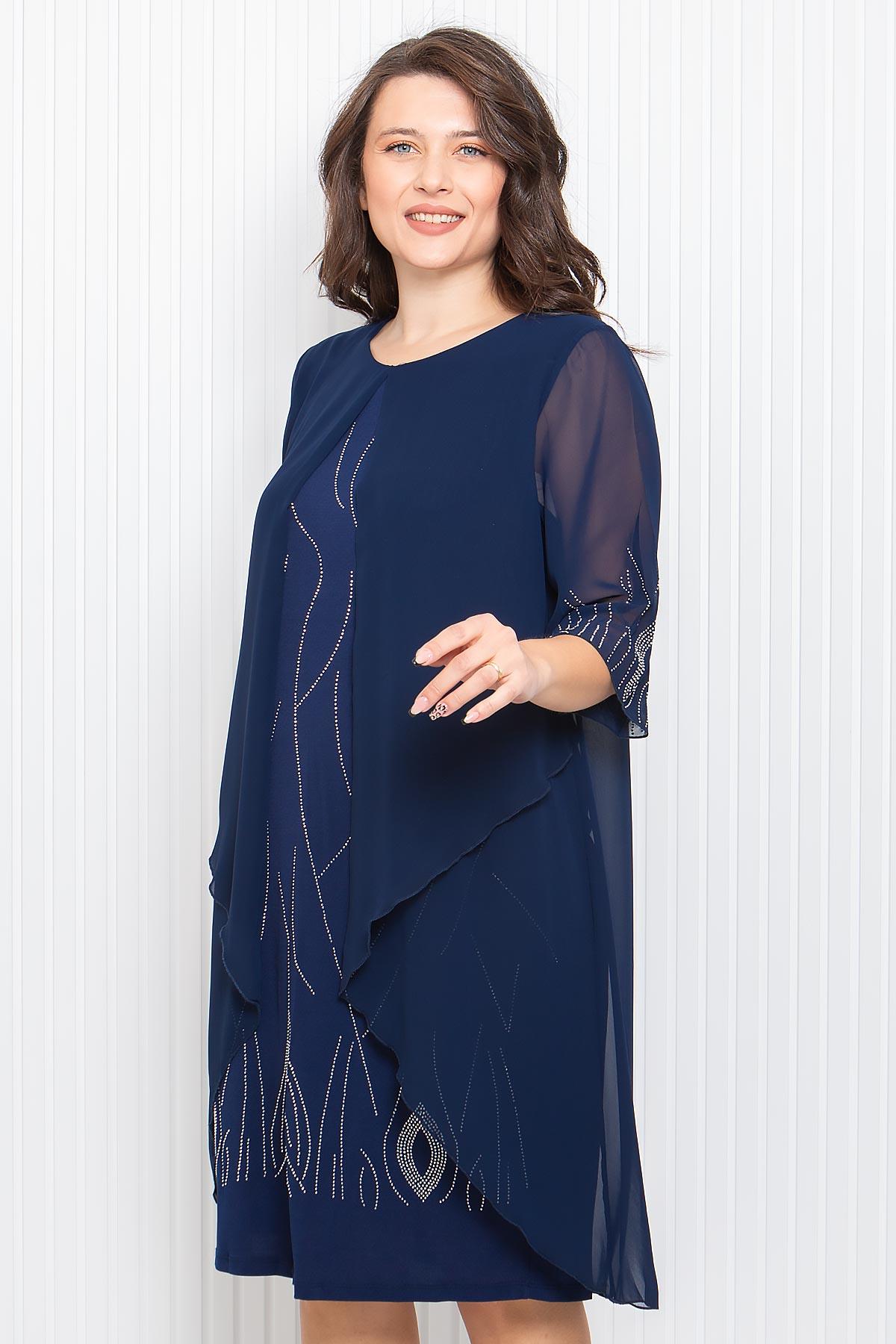 Taş Baskı Detaylı Abiye Lacivert MDV338MDV338-LACİVERTModaviki