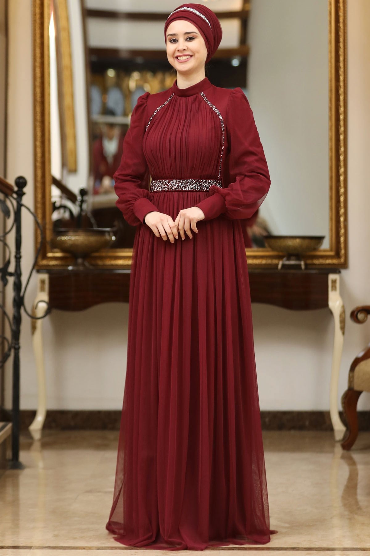 Efsane Abiye Bordo SN40SN40-BORDOSefanisa