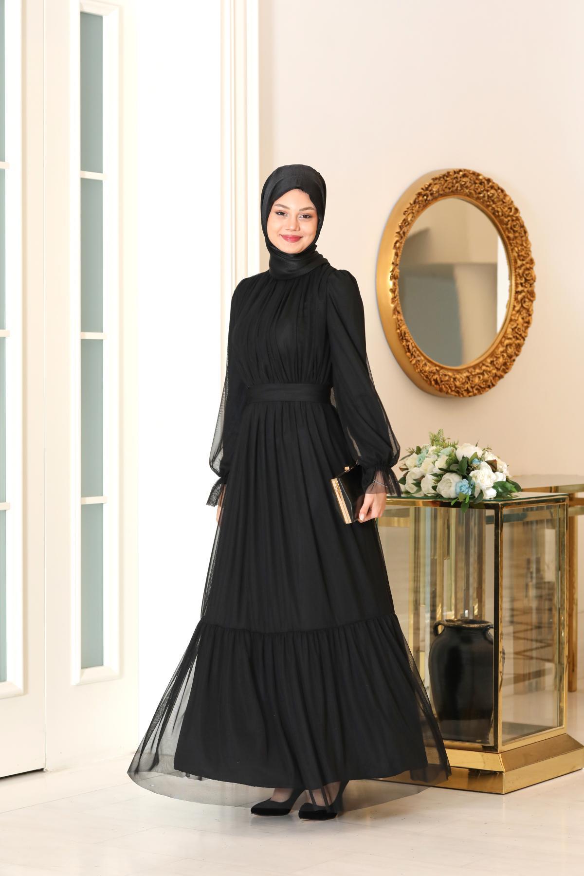 Eftelya Abiye Siyah SN90SN90-SİYAHSefanisa
