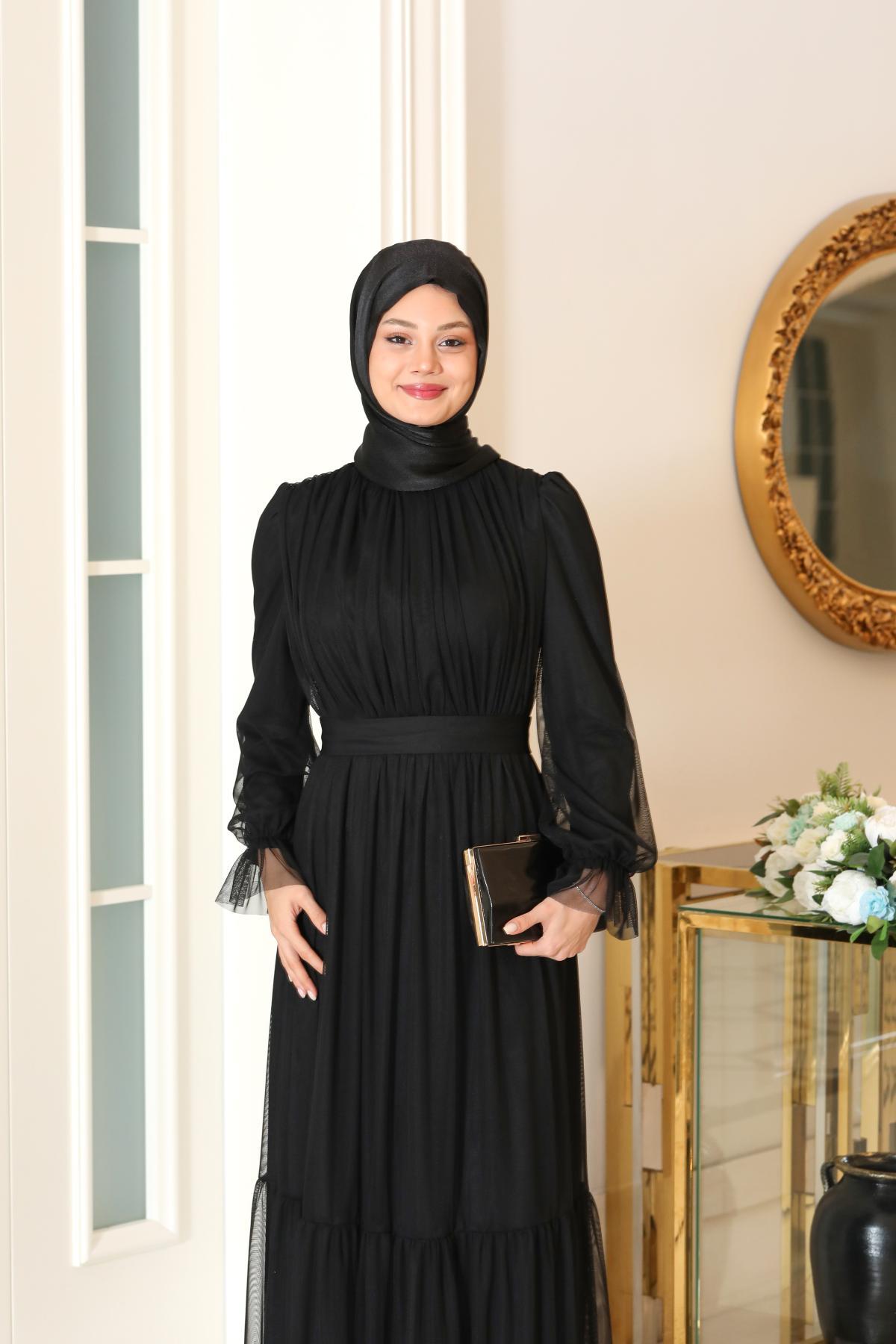 Eftelya Abiye Siyah SN90SN90-SİYAHSefanisa