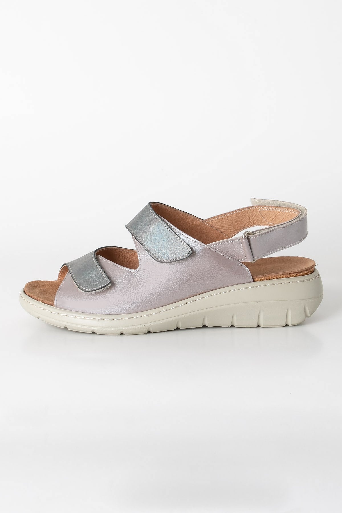 Sandales Anatomiques En Cuir Véritable Lilas ZND2164