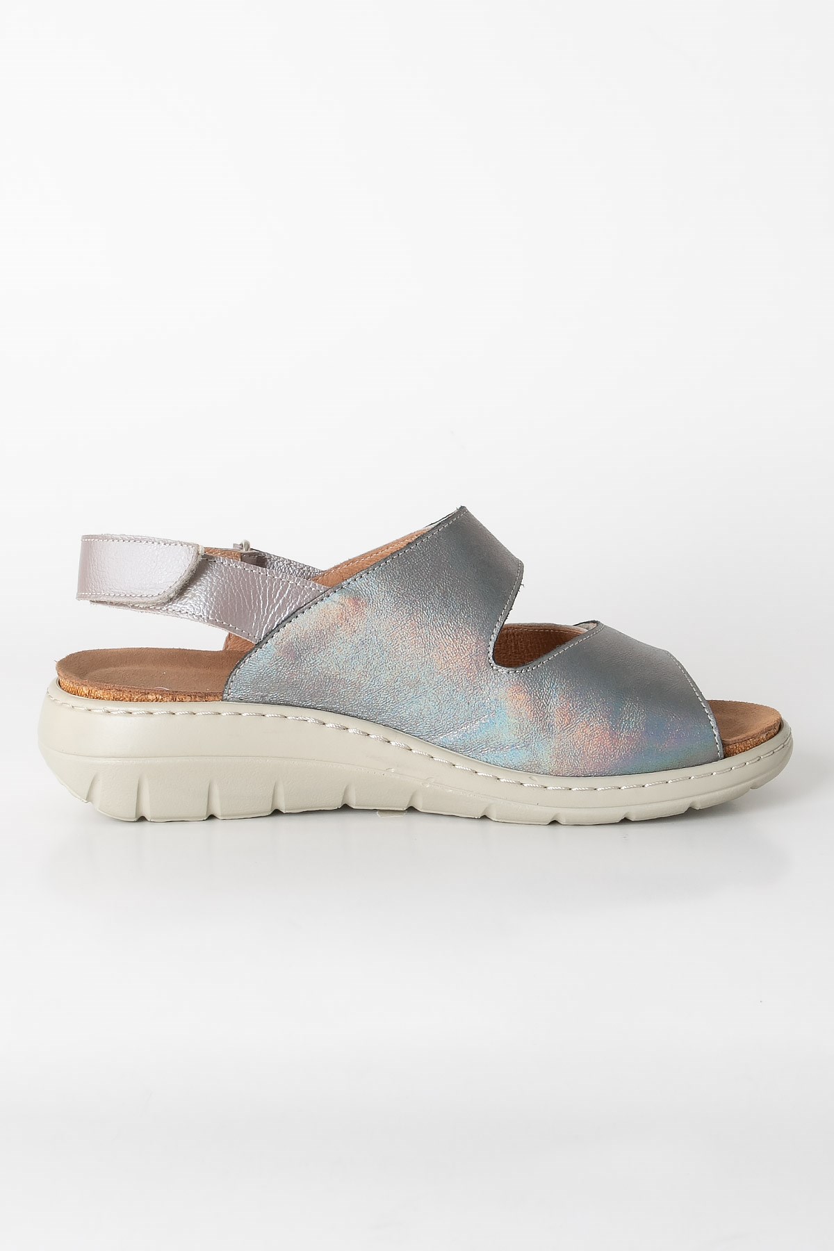 Sandales Anatomiques En Cuir Véritable Lilas ZND2164