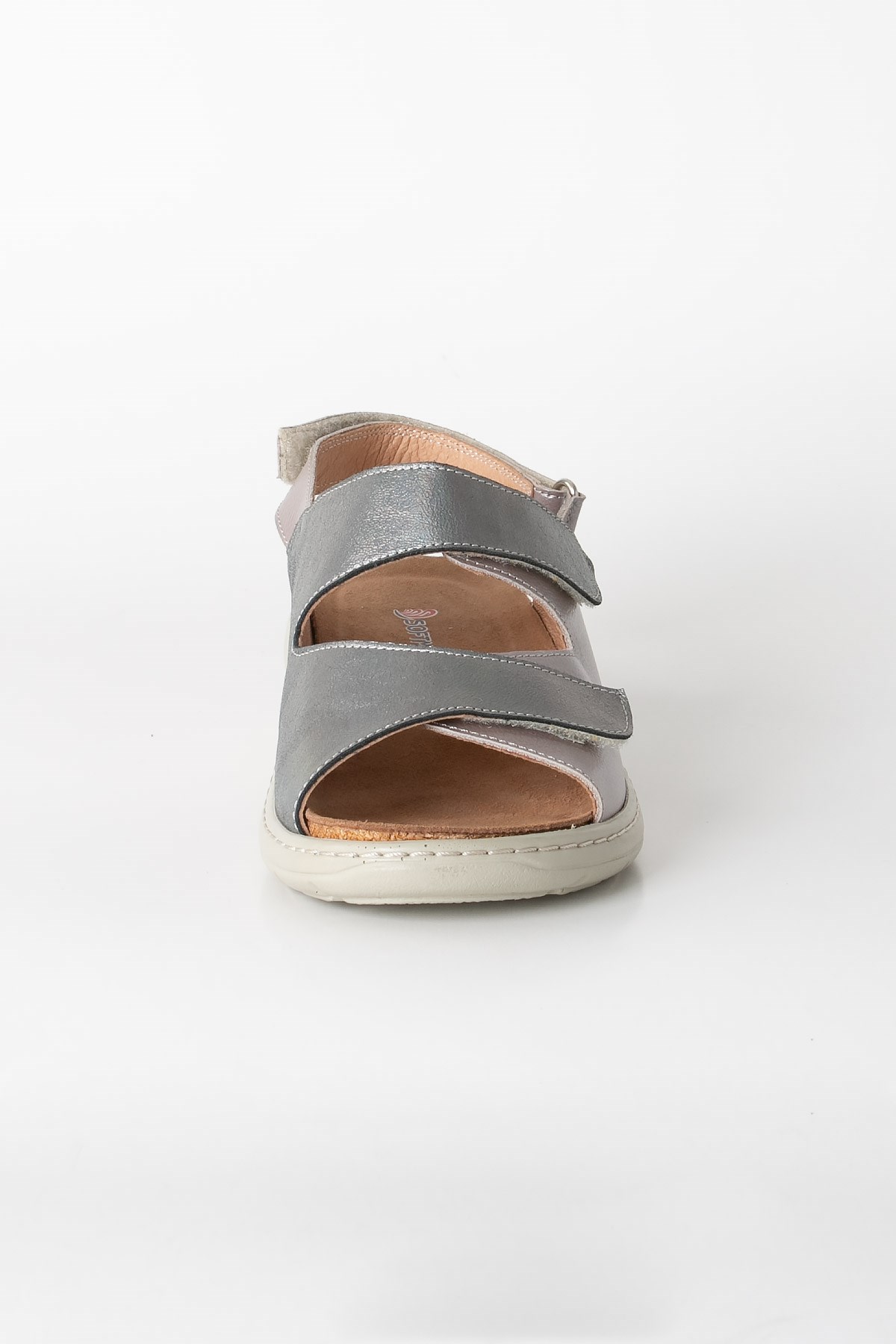 Sandales Anatomiques En Cuir Véritable Lilas ZND2164