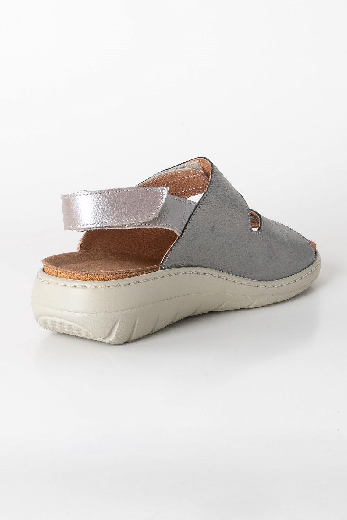 Sandales Anatomiques En Cuir Véritable Lilas ZND2164