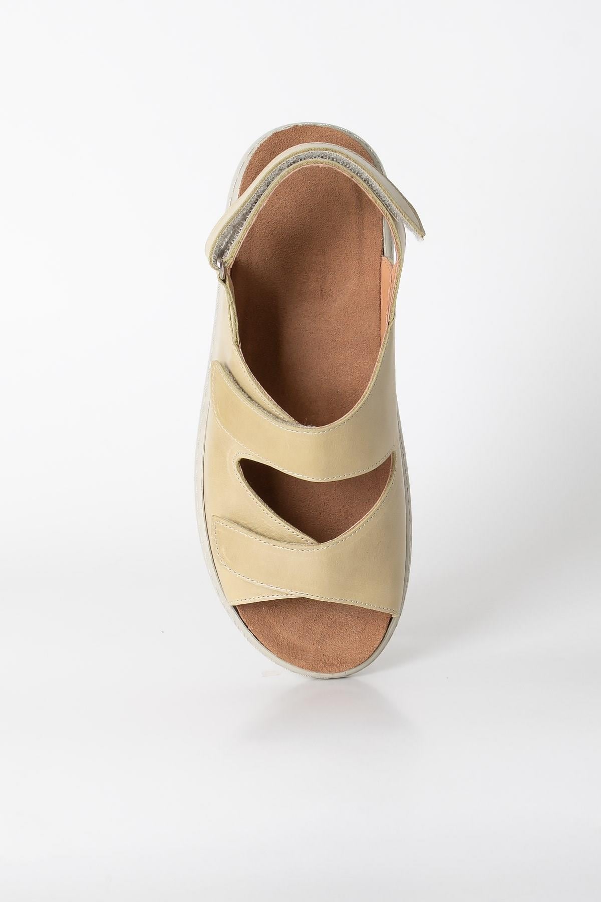 Genuine Leather Anatomic Sandals Green ZND2164
