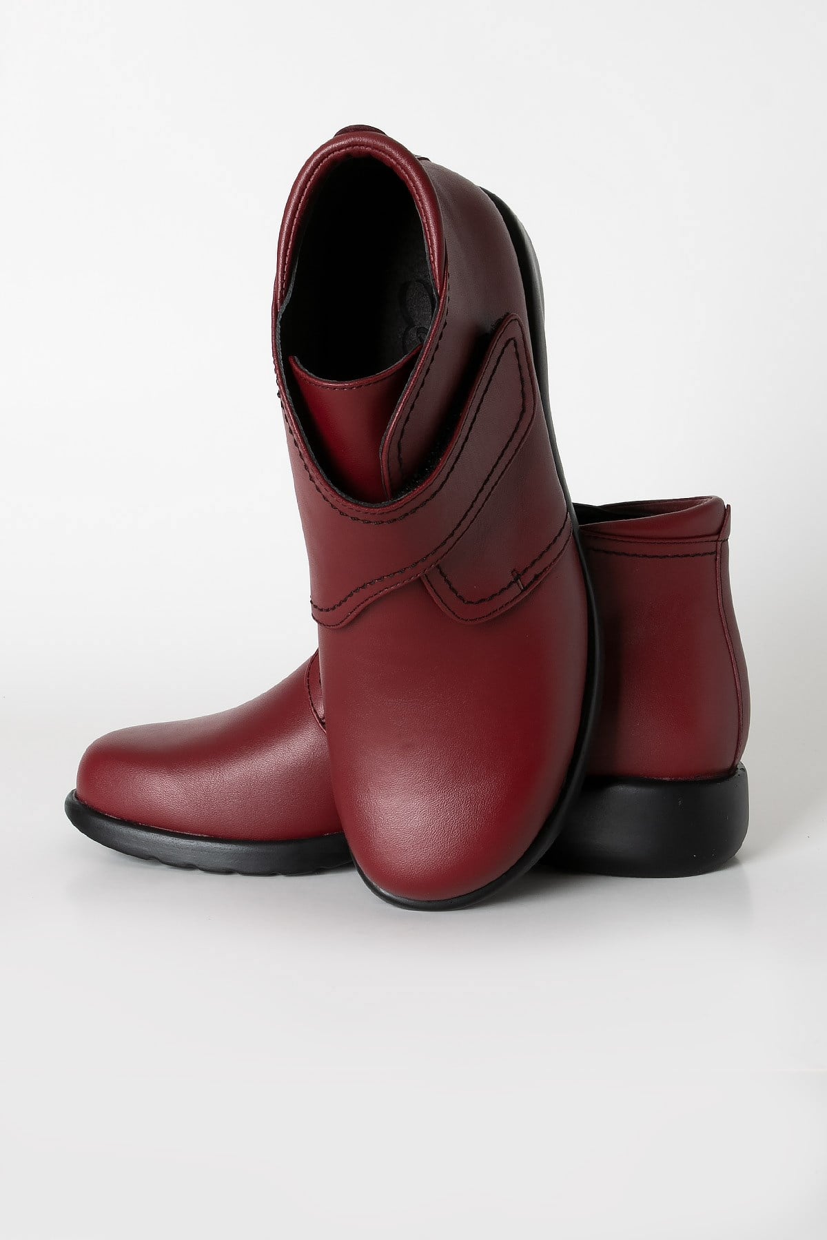 Genuine Leather Anatomical Boot Burgundy ZND804ZND804-BORDOModaviki