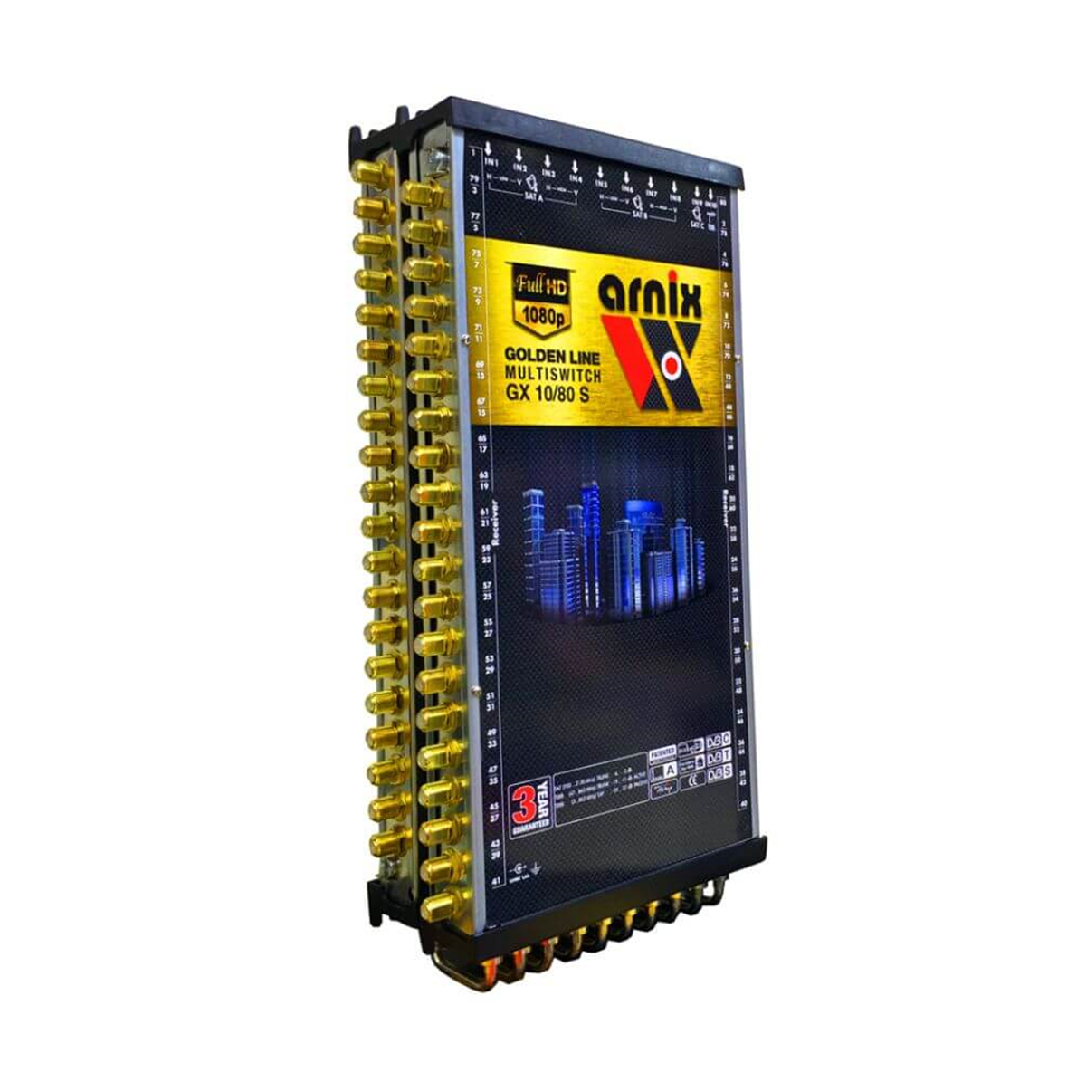 ArnixArnix (Santral) MultiswitchArnix Dual Sistem 10/80 Sonlu ve Kaskatlı Multiswitch Uydu Santrali