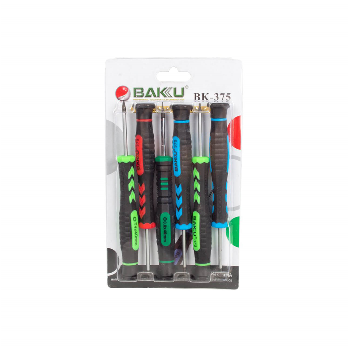 BakuTamir MalzemeleriBaku BK-375 Elektronikçi 6 Lı Tornavida Seti