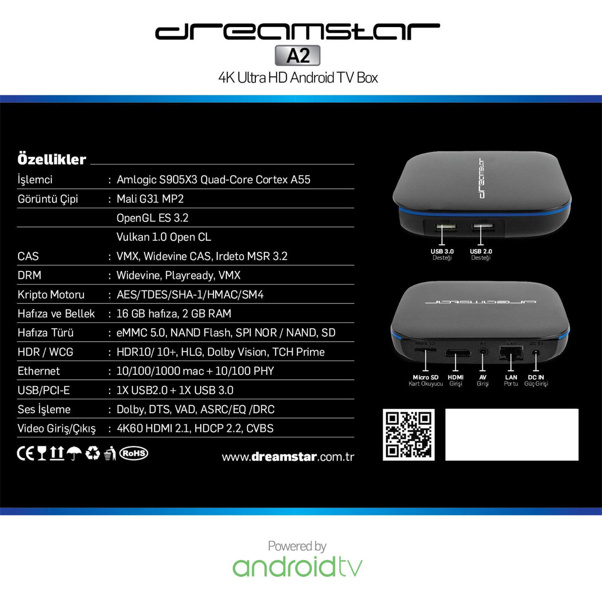 DreamstarAndroid Tv BoxDreamstar A2 Android Tv Box
