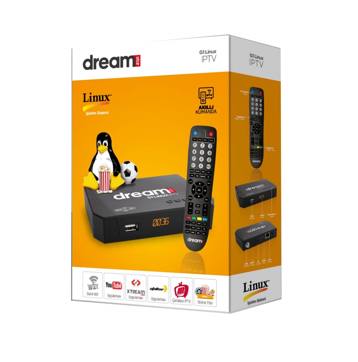 DreamstarDreamstar Uydu AlıcısıDreamstar G1 Linux I p Tv Full Hd Uydu Alıcısı