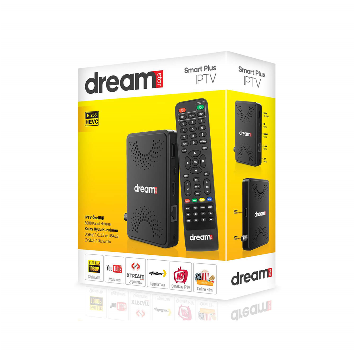 DreamstarDreamstar Uydu AlıcısıDreamstar Smart Plus IPTV Full HD Uydu Alıcı