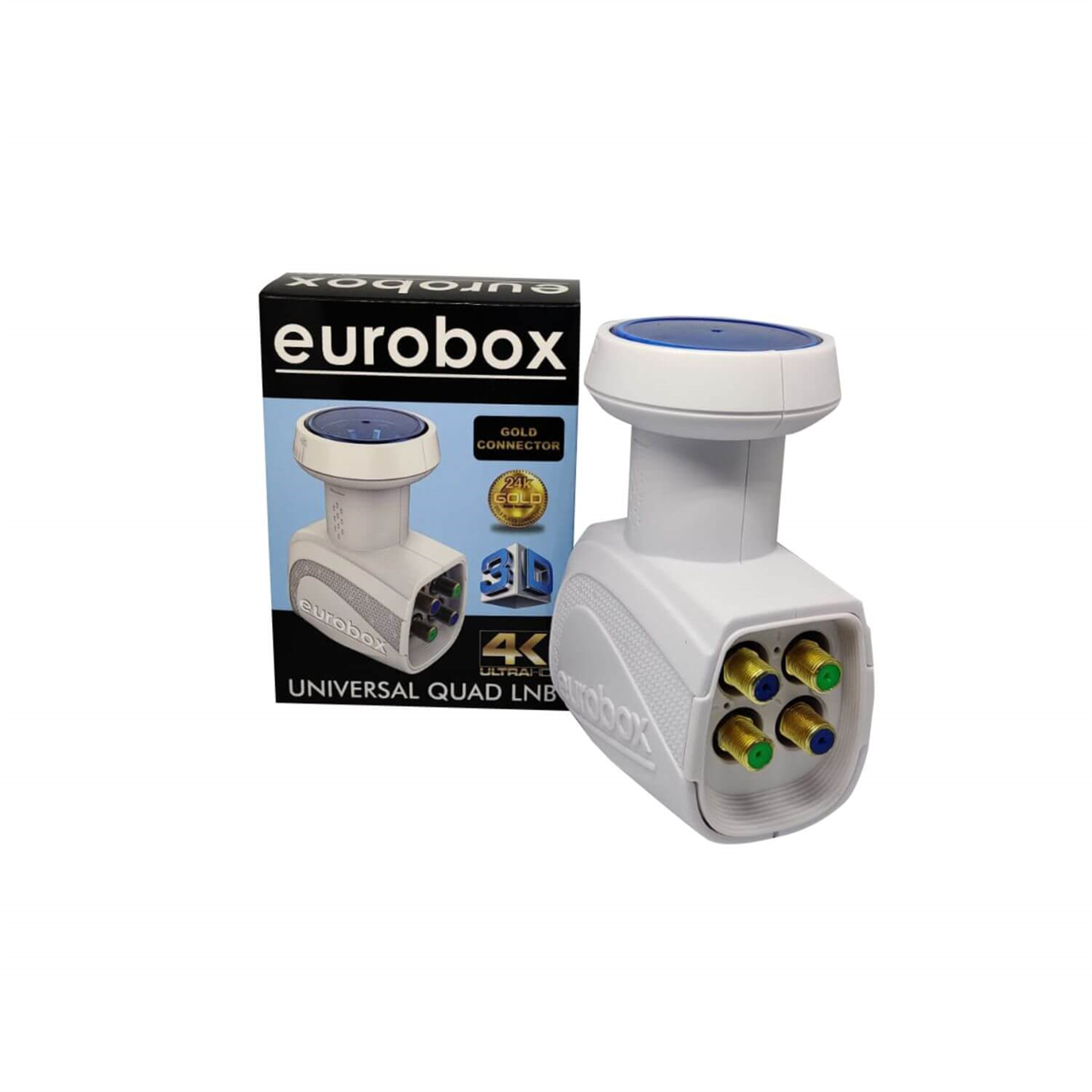 EuroboxDört Çıkışlı Lnb (Quad)Eurobox 4K Universal Quad Dört Çıkışlı LNB EU-444