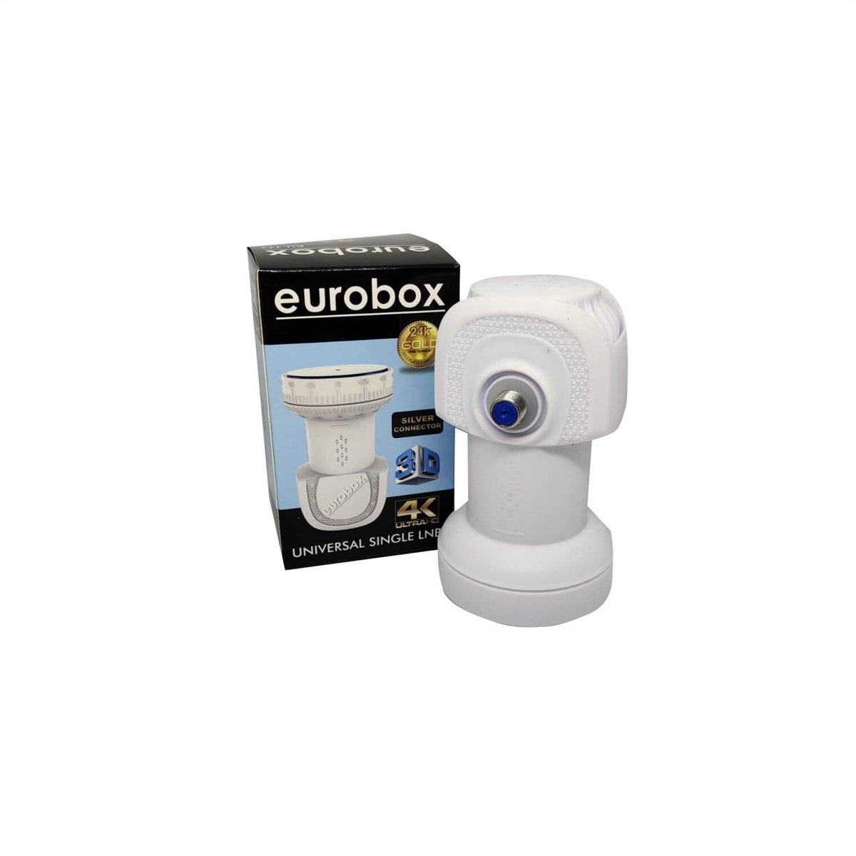 EuroboxTek Çıkışlı Lnb (Single)Eurobox 4K Universal Single Tek Çıkışlı LNB EU-111