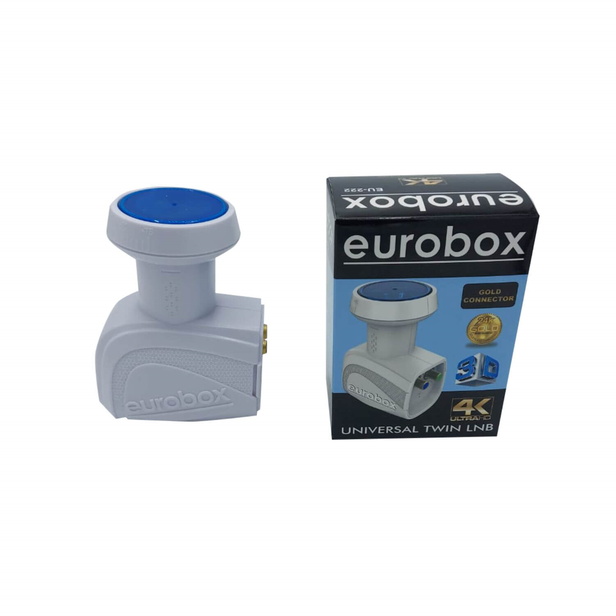 EuroboxÇift Çıkışlı Lnb (Twin)Eurobox 4K Universal Twin Çift Çıkışlı LNB EU-222