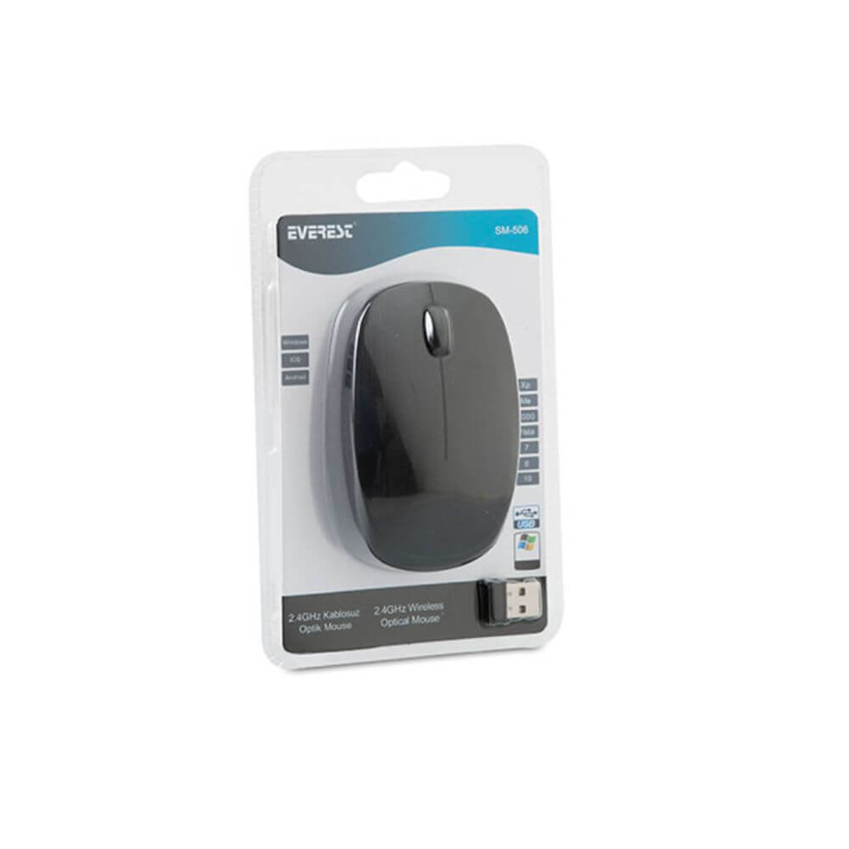 EverestKlavye ve Mouse ÇeşitleriEverest SM-506 2.4 Ghz Kablosuz Optik Mouse