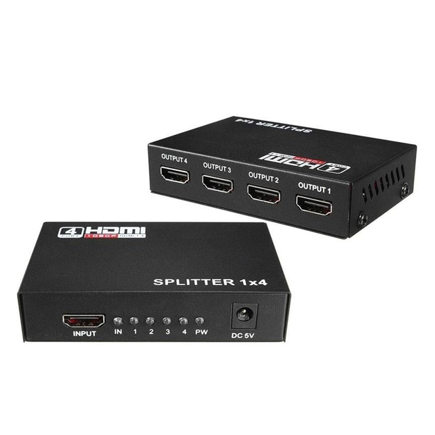 FullyHdmı SplitterFully G-538G 1.4V 1080P 3D 4 Portlu HDMI Splitter Dağıtıcı