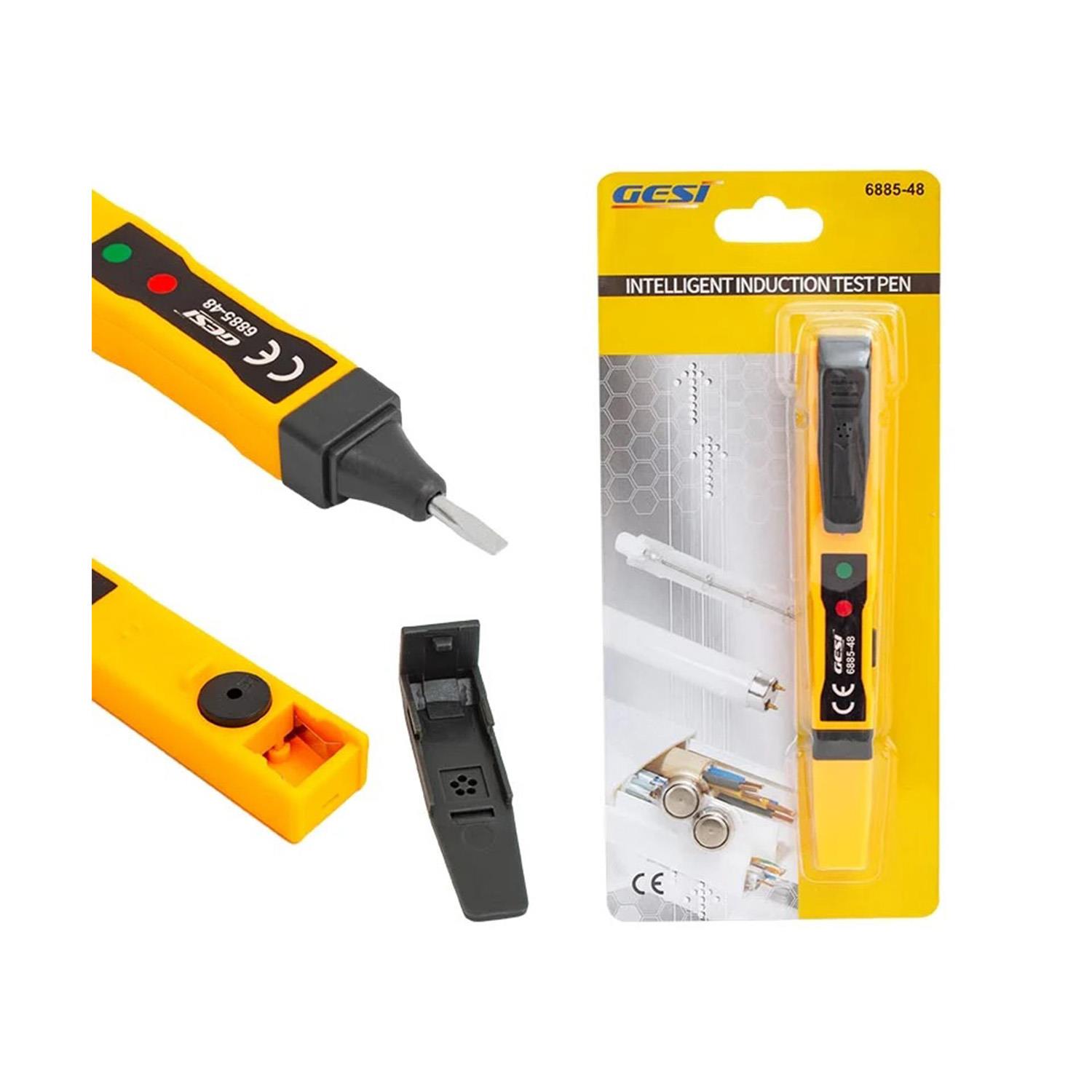 GesiÖlçü AletleriGesi 6885-48 Dedektörlü Faz Kontrol Kalemi Voltaj Test Aleti