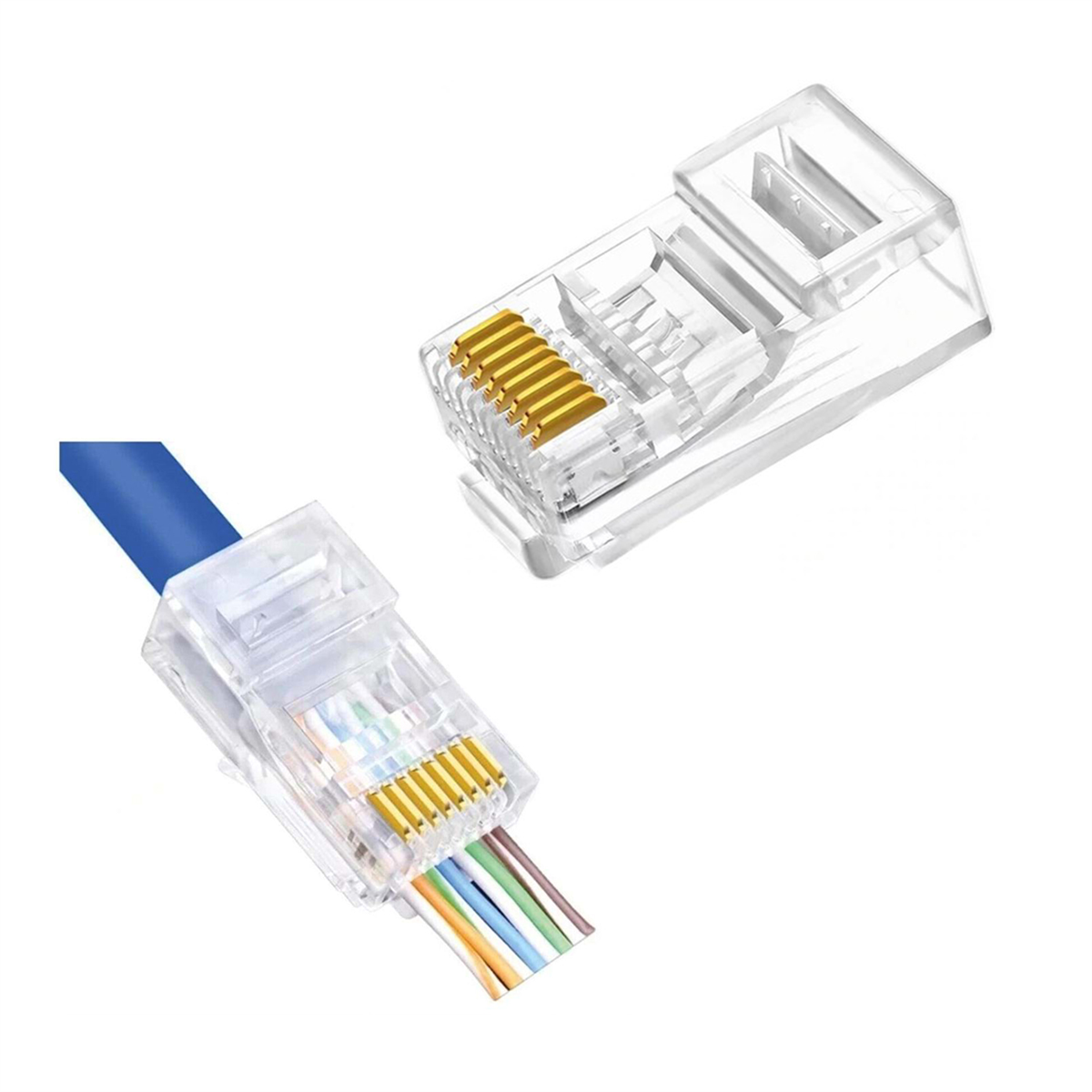 GesiNetwork KonnektörGesi EZ RJ45 10 Adet CAT6 Konnektör