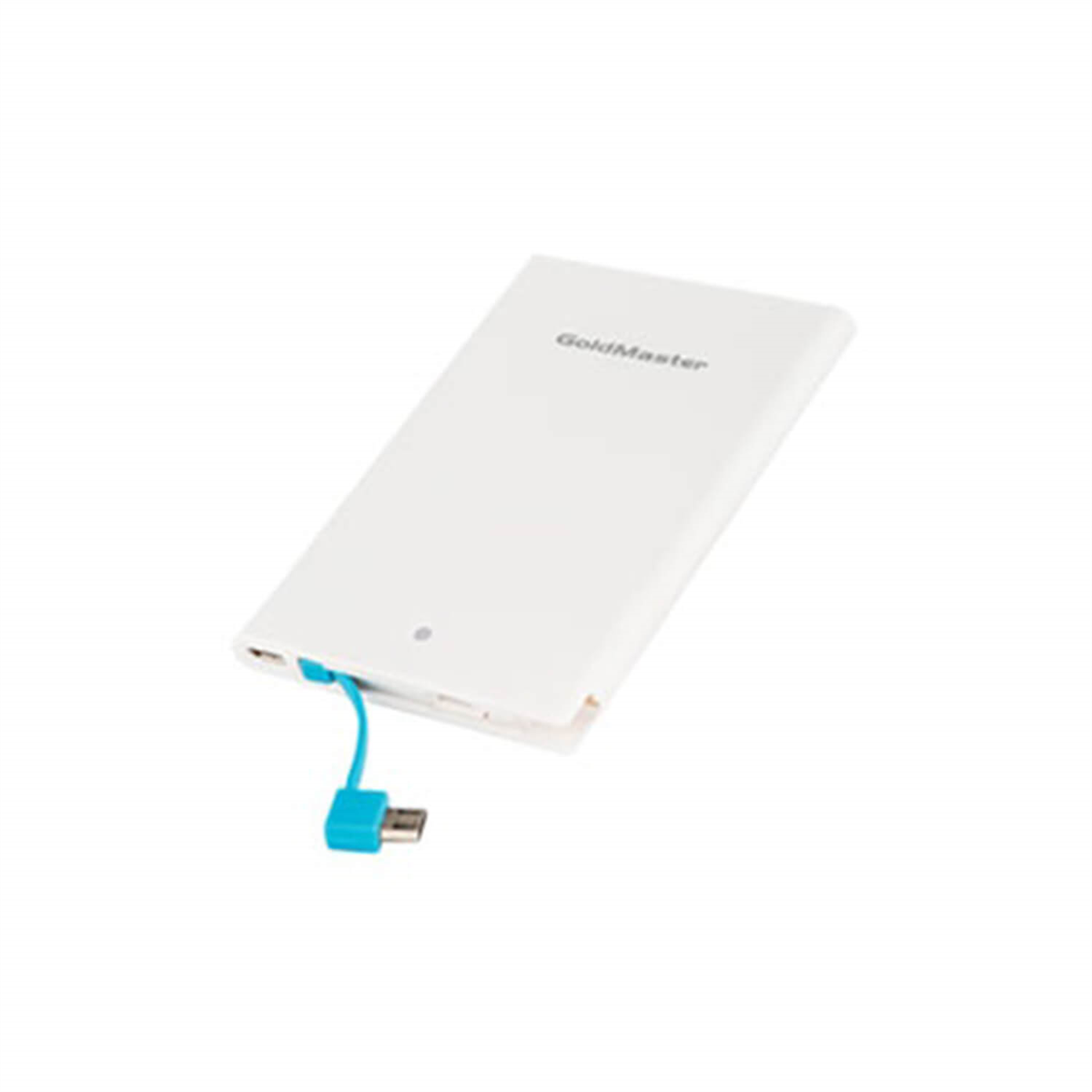 GoldmasterPowerbankGoldmaster PB-2500 2500 mAh 2.1A-2 Çift Çıkışlı Taşınabilir Şarj Cihazı Beyaz