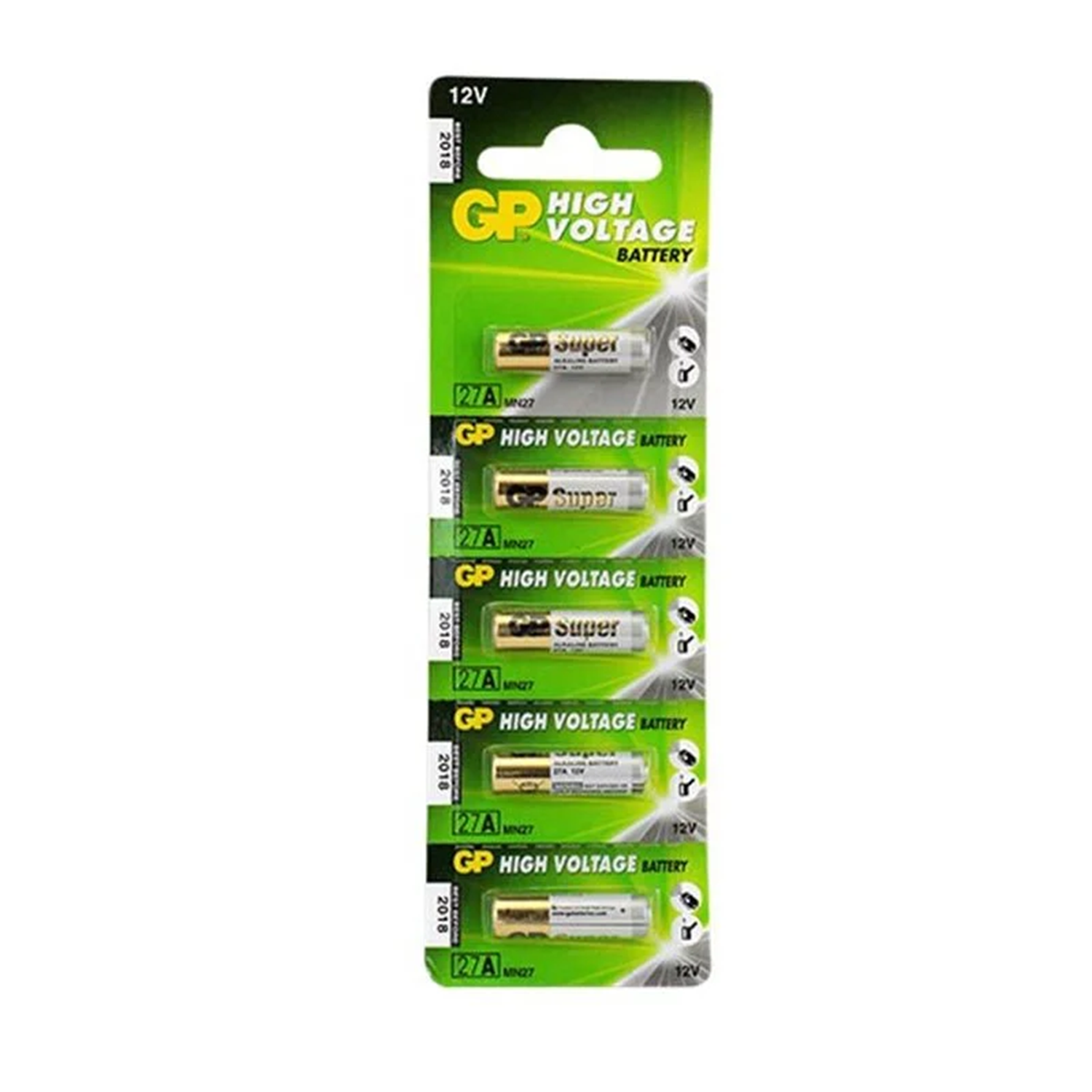 GPPil ve AkülerGP 27A 12V İnce Alarm Pili (5'li Paket)