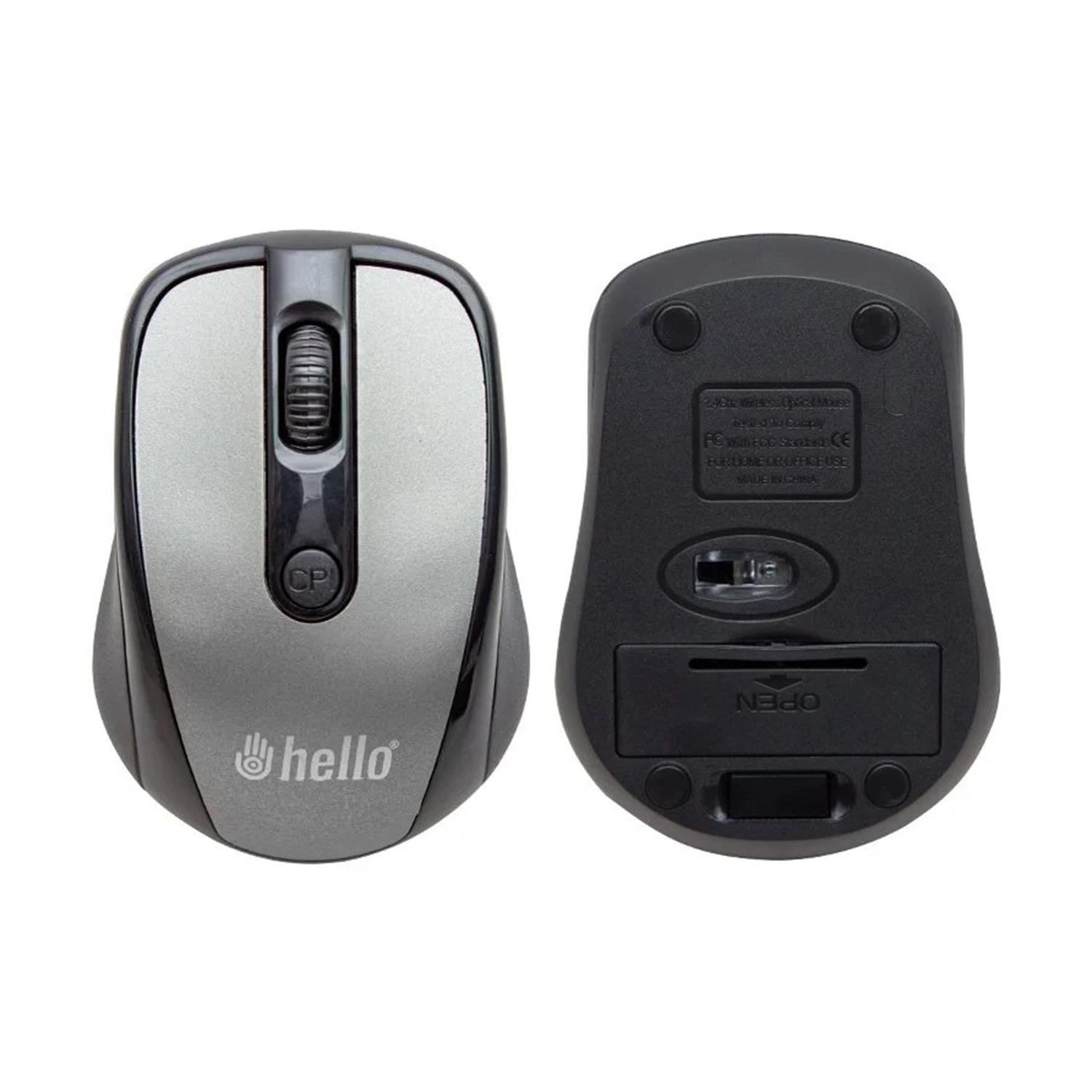 HelloKlavye ve Mouse ÇeşitleriHello 1200 DPI 2.4 Ghz Kablosuz Mouse HL-2572