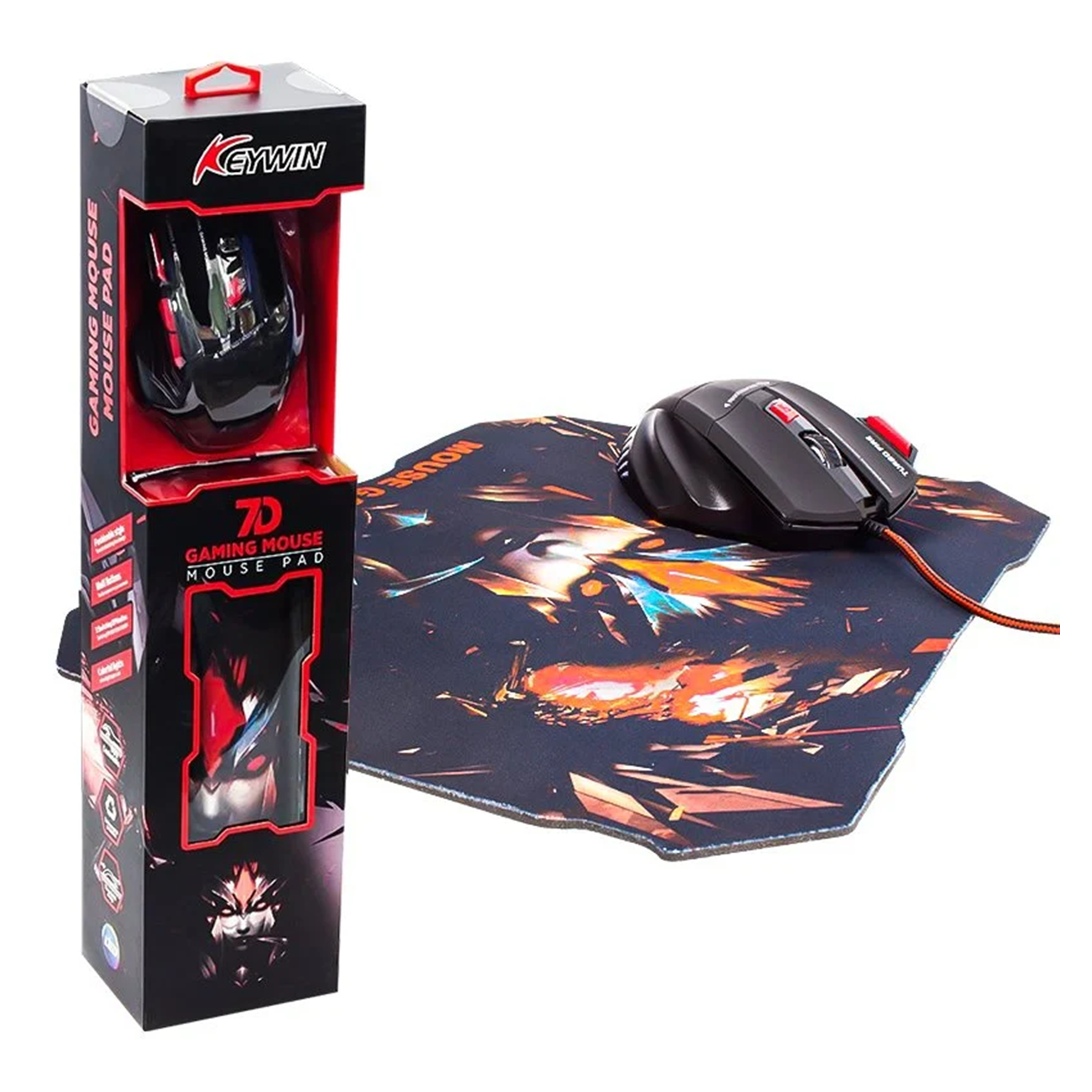 HelloKlavye ve Mouse ÇeşitleriHello Keywin HL-18739 Kablolu Oyuncu Mouse+Pad