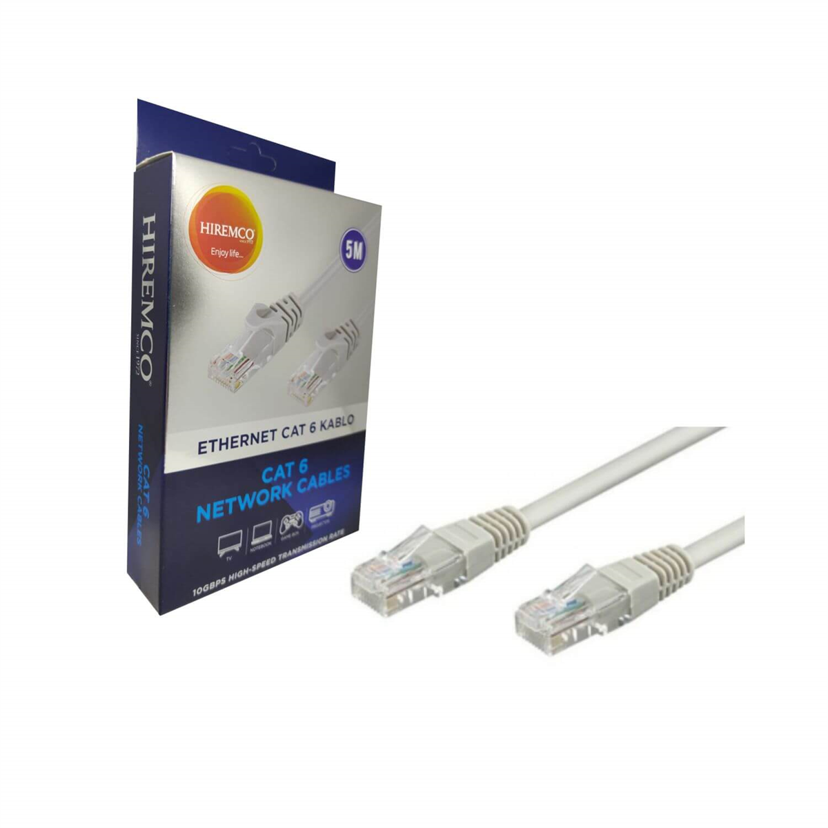 HiremcoEthernet (Data) KablolarıHiremco 5M Cat6 Network Ethernet Kablo