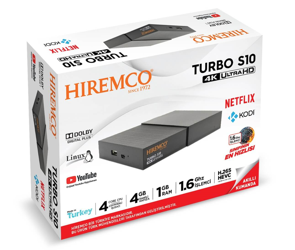 HiremcoHiremco Uydu AlıcılarıHiremco Turbo S10 4K UltraHD