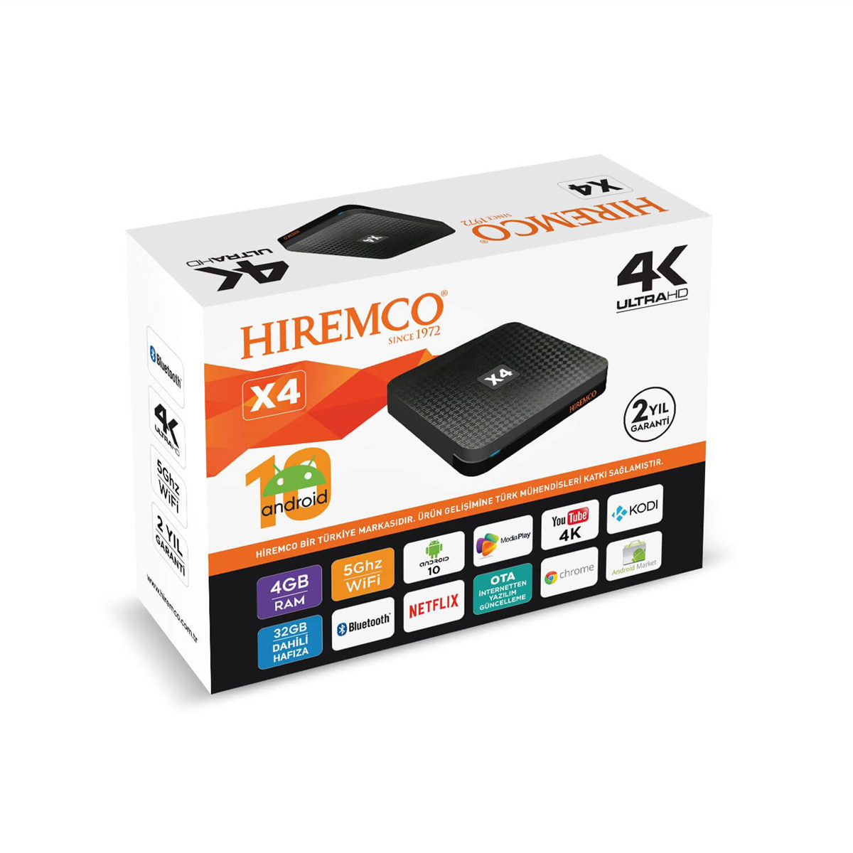 HiremcoAndroid Tv BoxHiremco X4 4K UltraHD Android Tv Box