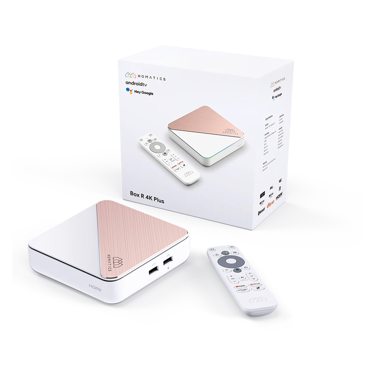 HomaticsAndroid Tv BoxHomatics Box R 4K Plus Rose Gold Orjinal Lisanslı Android Tv Box