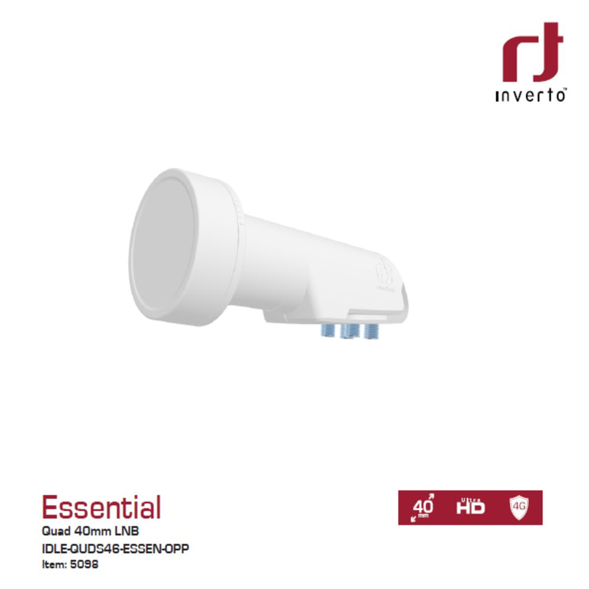 inverto Essential Quad ( Dört Çıkışlı) Ultra Hd Lnb