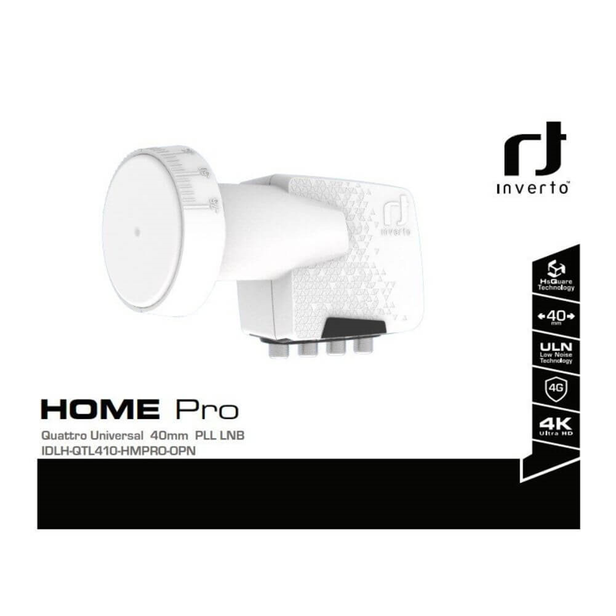 invertoSantral Quattro Lnbinverto Home Pro Quattro (Merkezi Sistem Uyumlu) 0.1dB Lnb Full Hd 4k Uyumlu