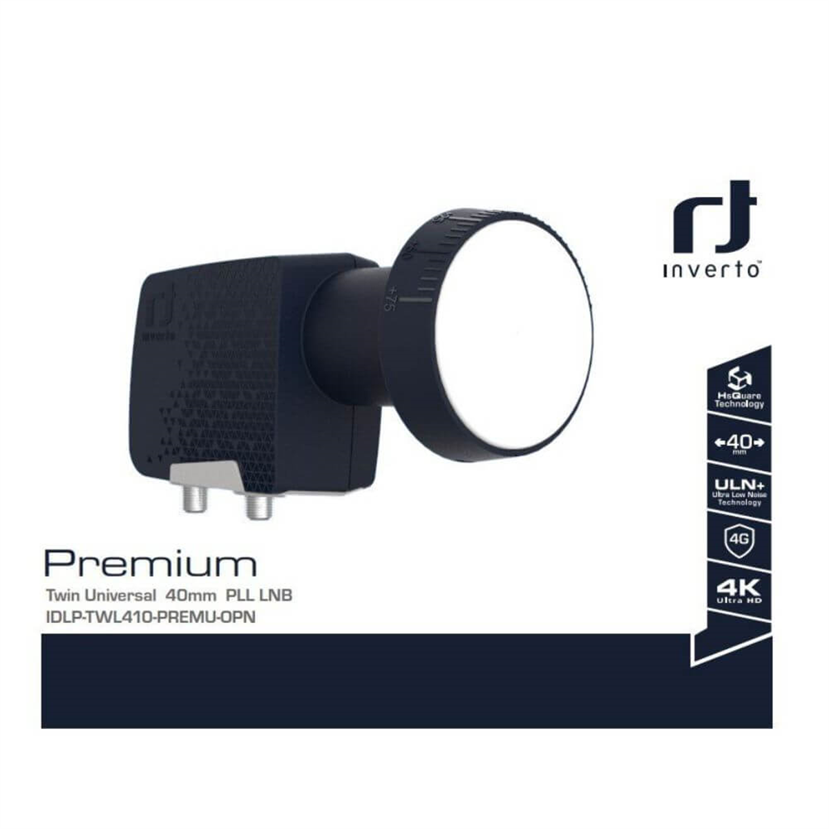 invertoÇift Çıkışlı Lnb (Twin)inverto Yeni Seri Premium Twin 0.1 dB (Çift Çıkışlı) Lnb  Full Hd 4K Uhd Uyumlu