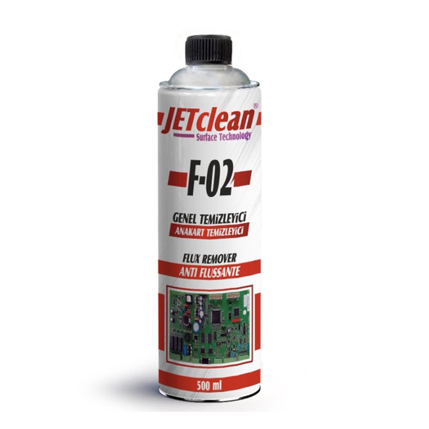 JetCleanLehim Temizleme Sıvıları ve SpreyleriJetclean F-02 500 Ml Flux Anakart Temizleme Sıvısı