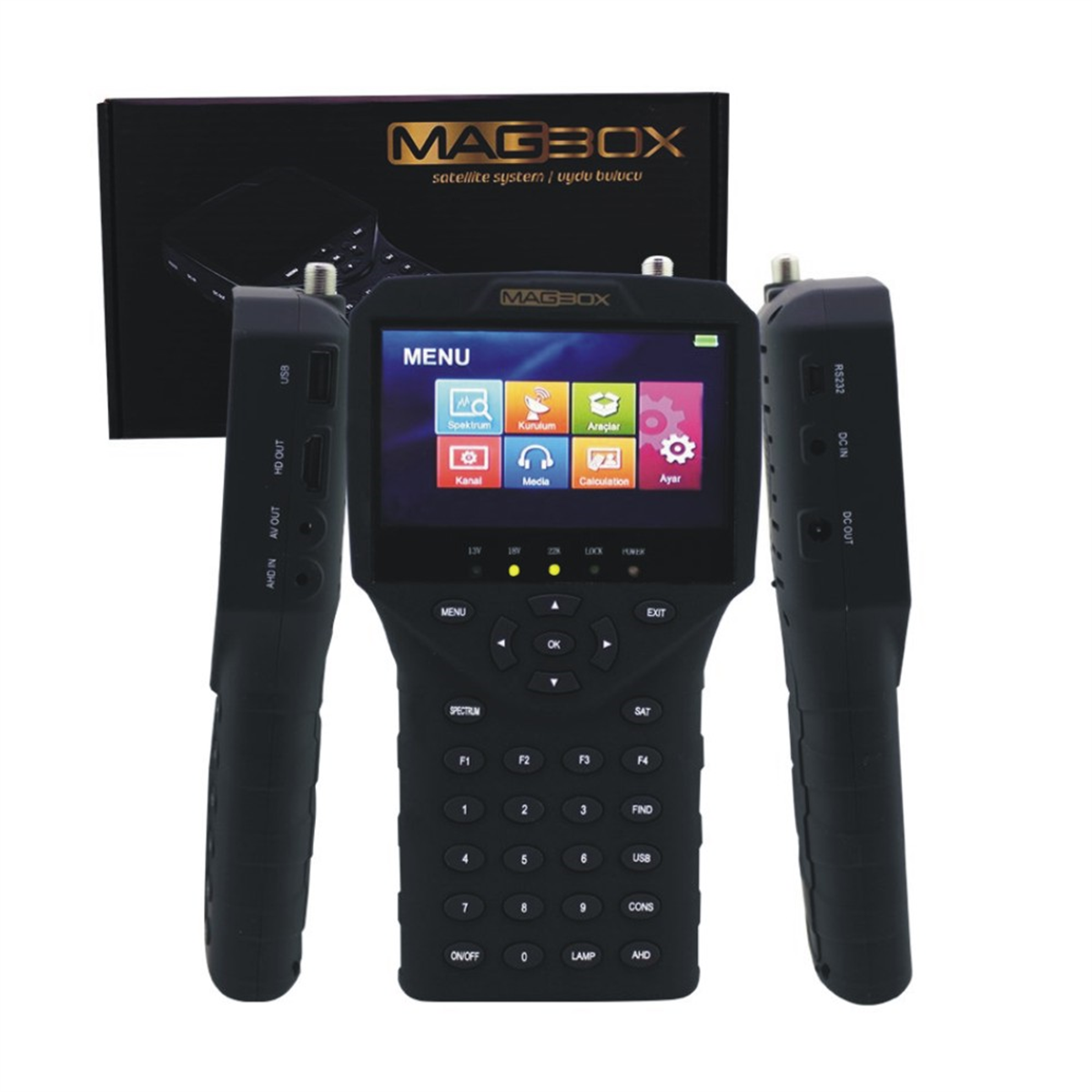 Magbox HD-3240 Görüntülü HD Uydu Bulucu-AHD Kamera Test Cihazı