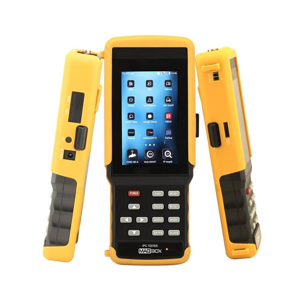 MagBoxMersat Uydu Bulucu Magbox IP-AHD-Analog CCTV Dokunmatik Kamera Test Cihazı