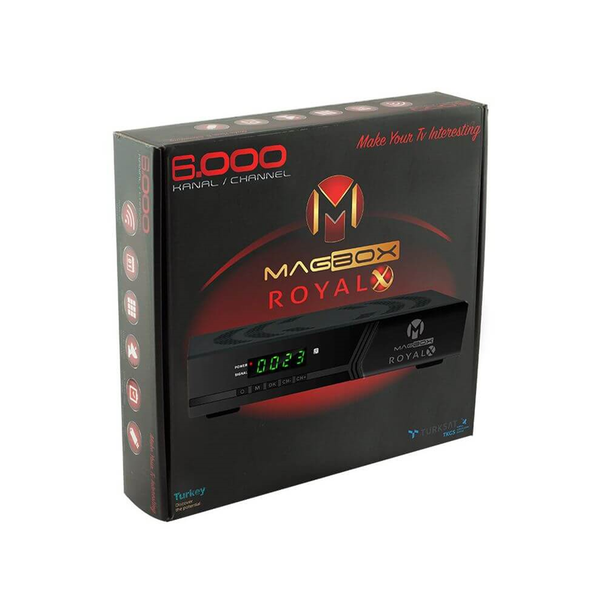 MagBoxMagbox Uydu AlıcılarıMagbox Royal X Full HD Uydu Alıcısı TKGS'li