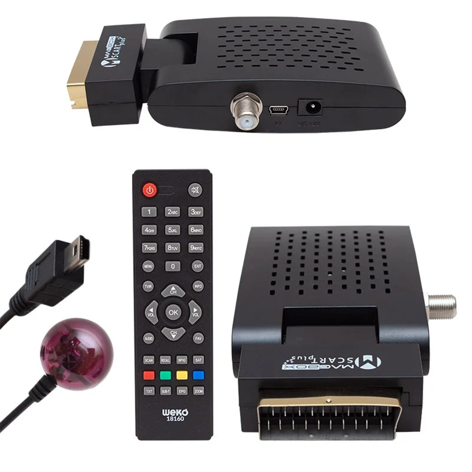 MagBoxMagbox Uydu AlıcılarıMagbox Scart Plus TKGS'li Scart Girişli Mini SD Uydu Alıcısı