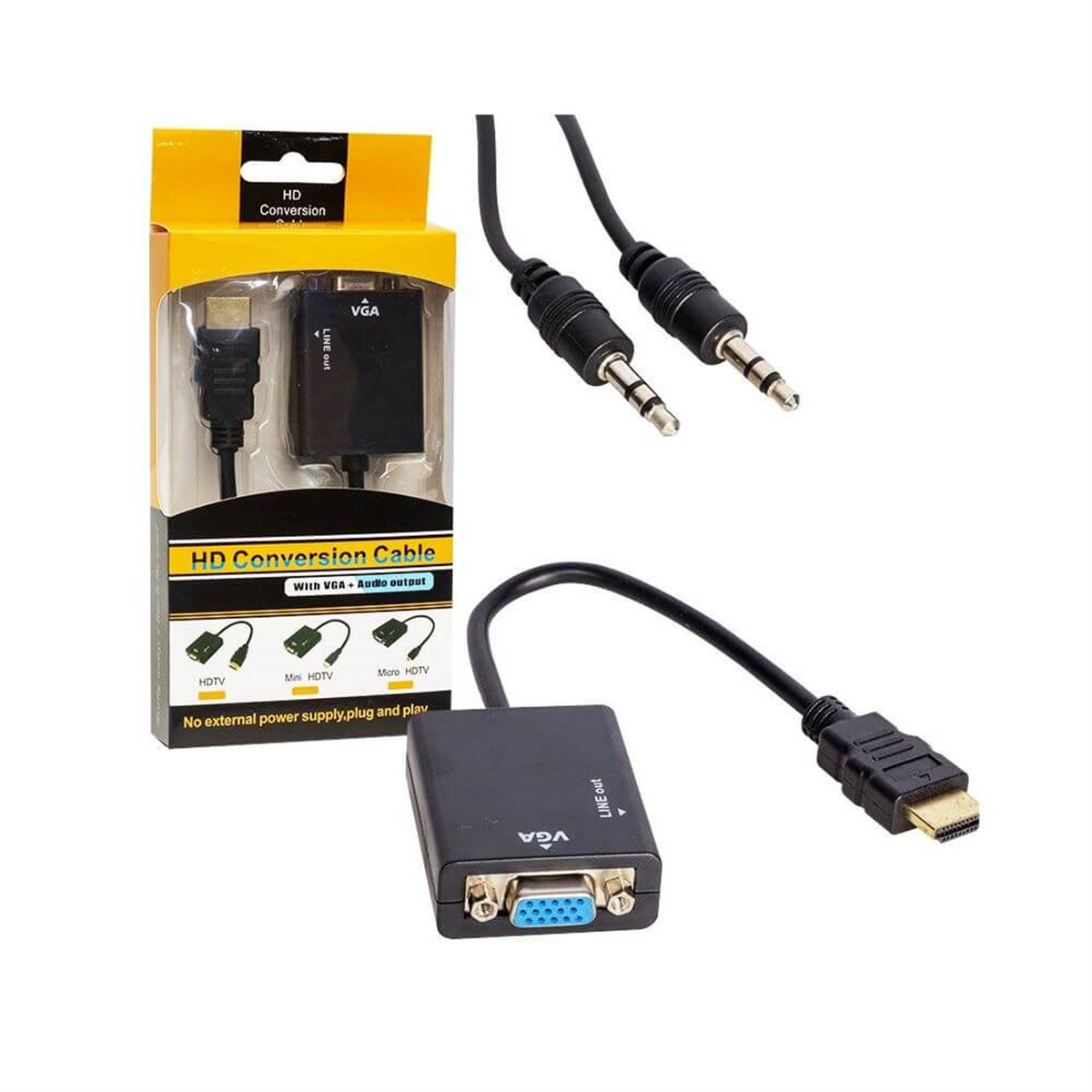 Merter ElektronikHdmı SplitterPowermaster HDMI To Vga+Audio Çevirici